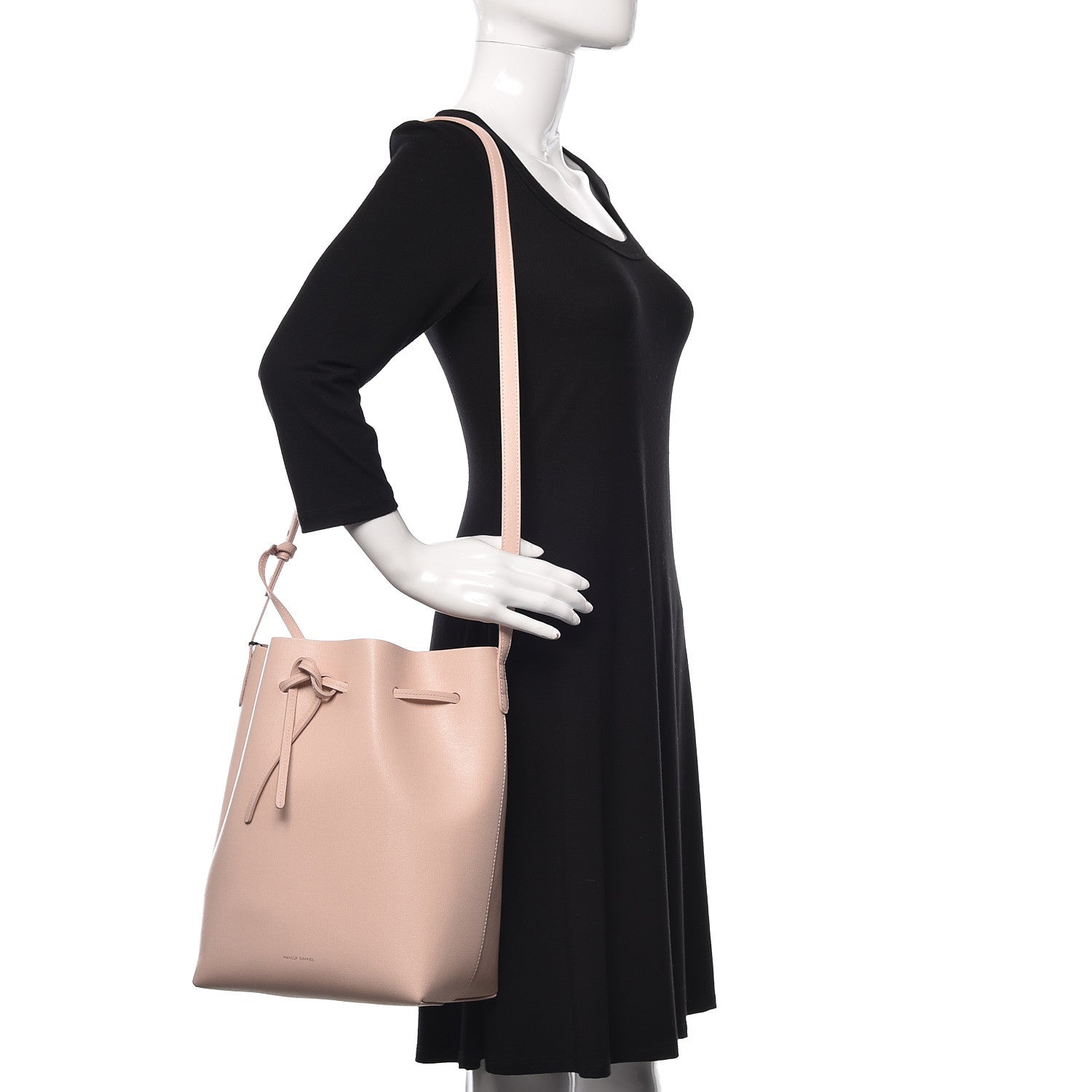 Mansur Gavriel Saffiano Bucket Bag Rosa 2 of 11