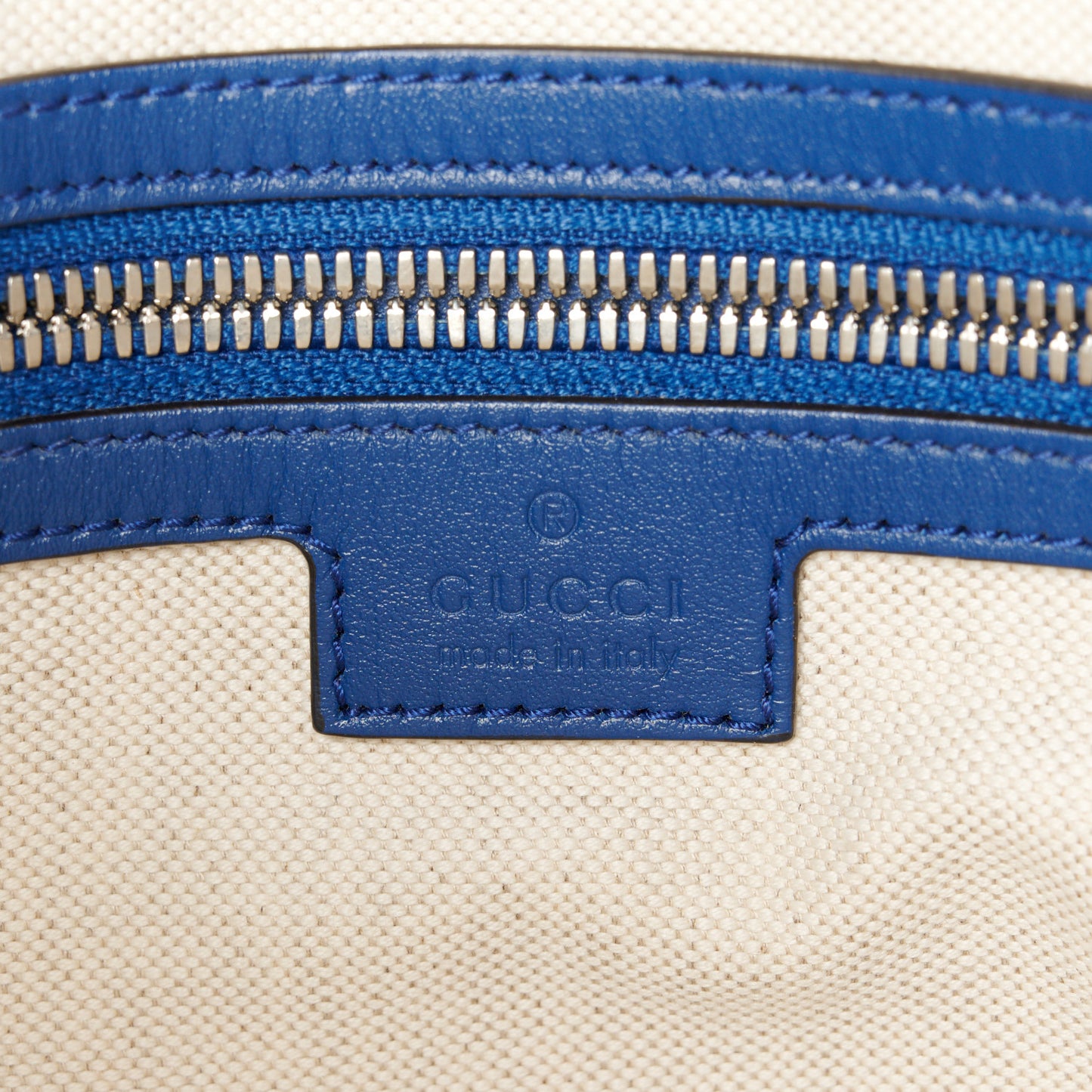 Calfskin GG Tennis Embossed Medium Wristlet Messenger Bag Intense Metal Blue