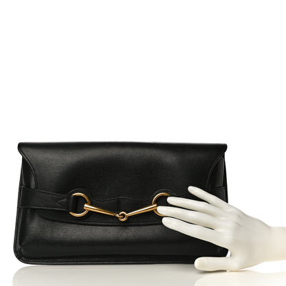 Gucci Calfskin Large Bright Bit Clutch Black 2 of 20