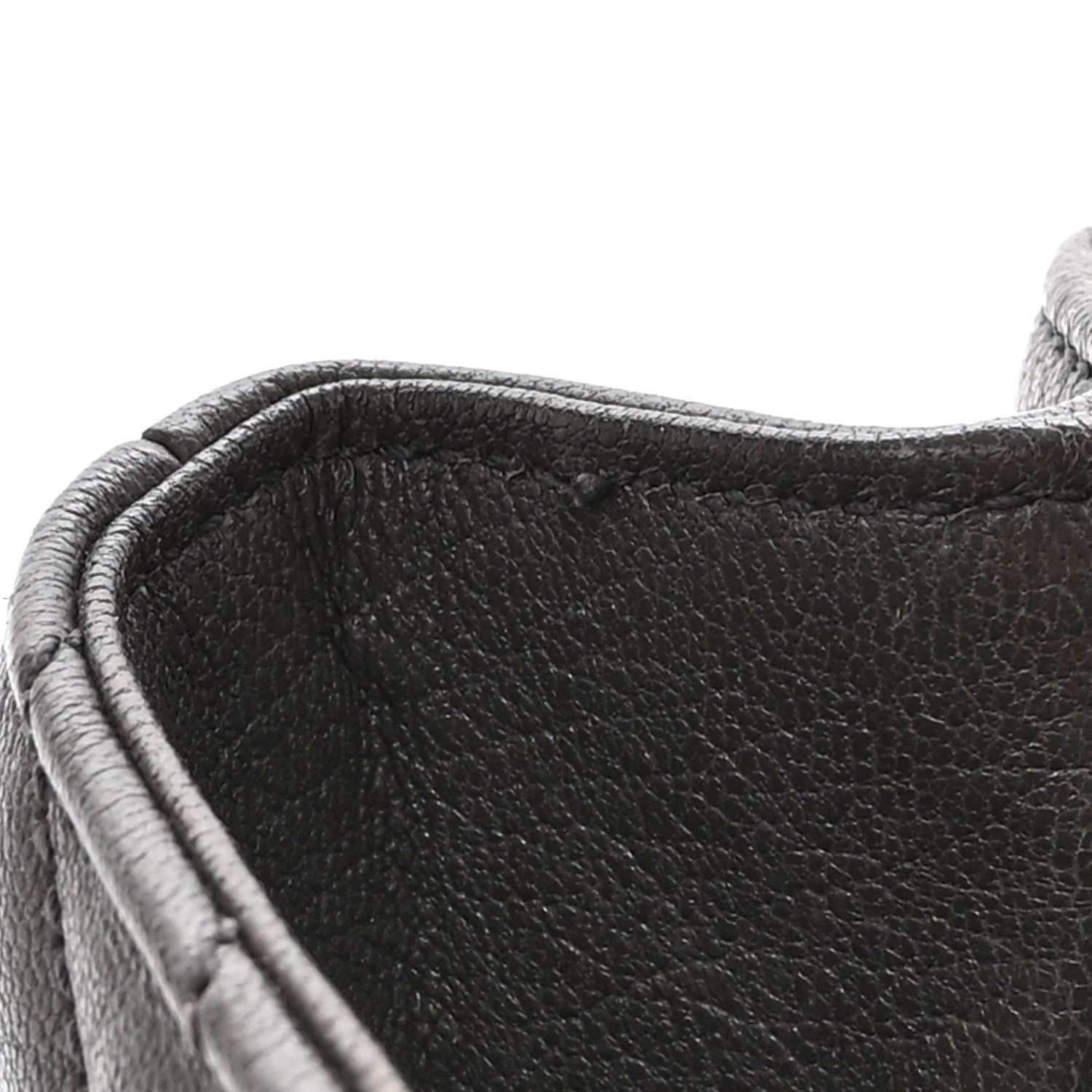Saint Laurent Sheepskin Matelasse Chevron Monogram Medium College Bag Asphalt 14 of 16