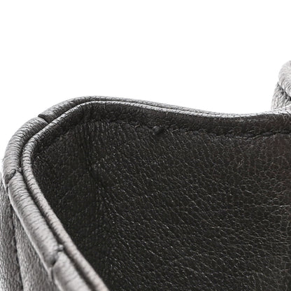 Saint Laurent Sheepskin Matelasse Chevron Monogram Medium College Bag Asphalt 14 of 16