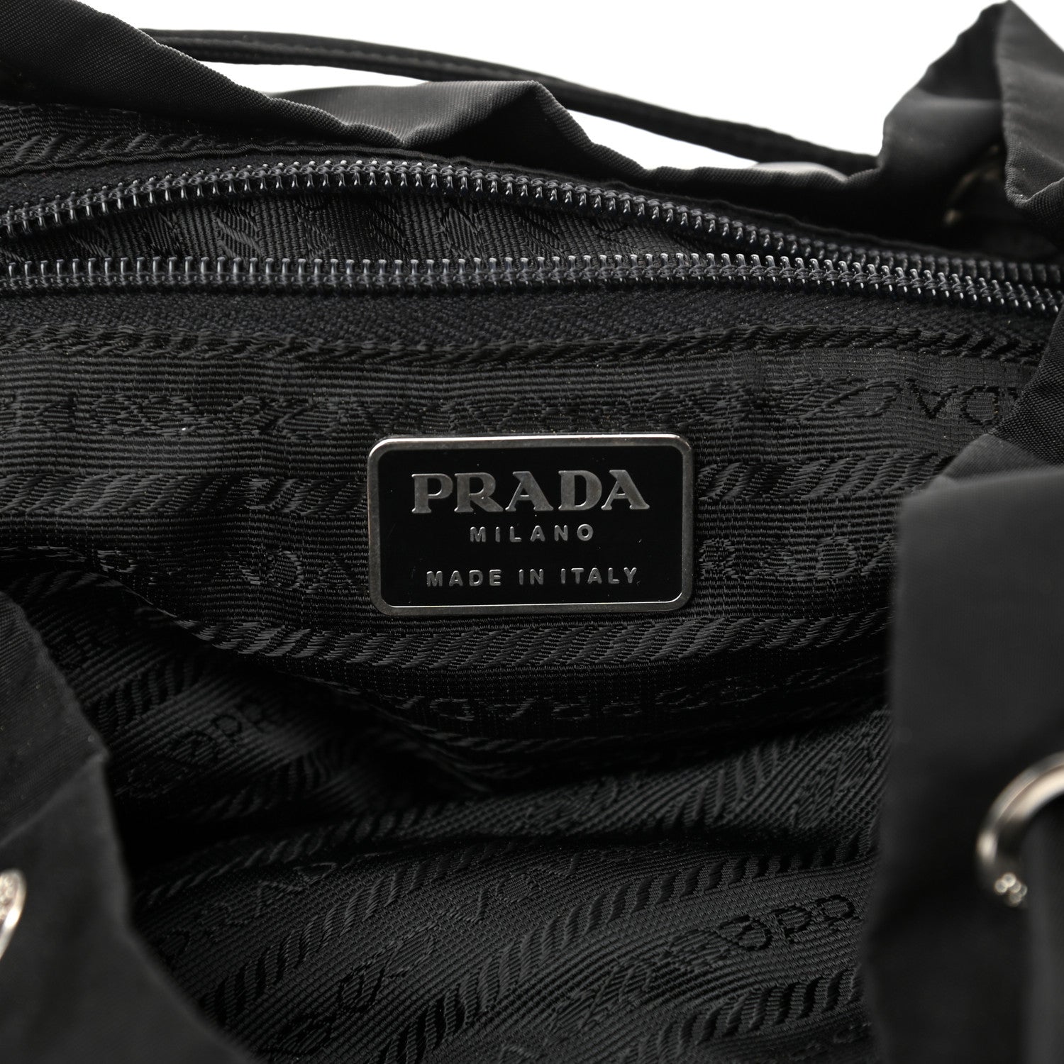 Prada Nylon Vela Medium Backpack Black 6 of 11