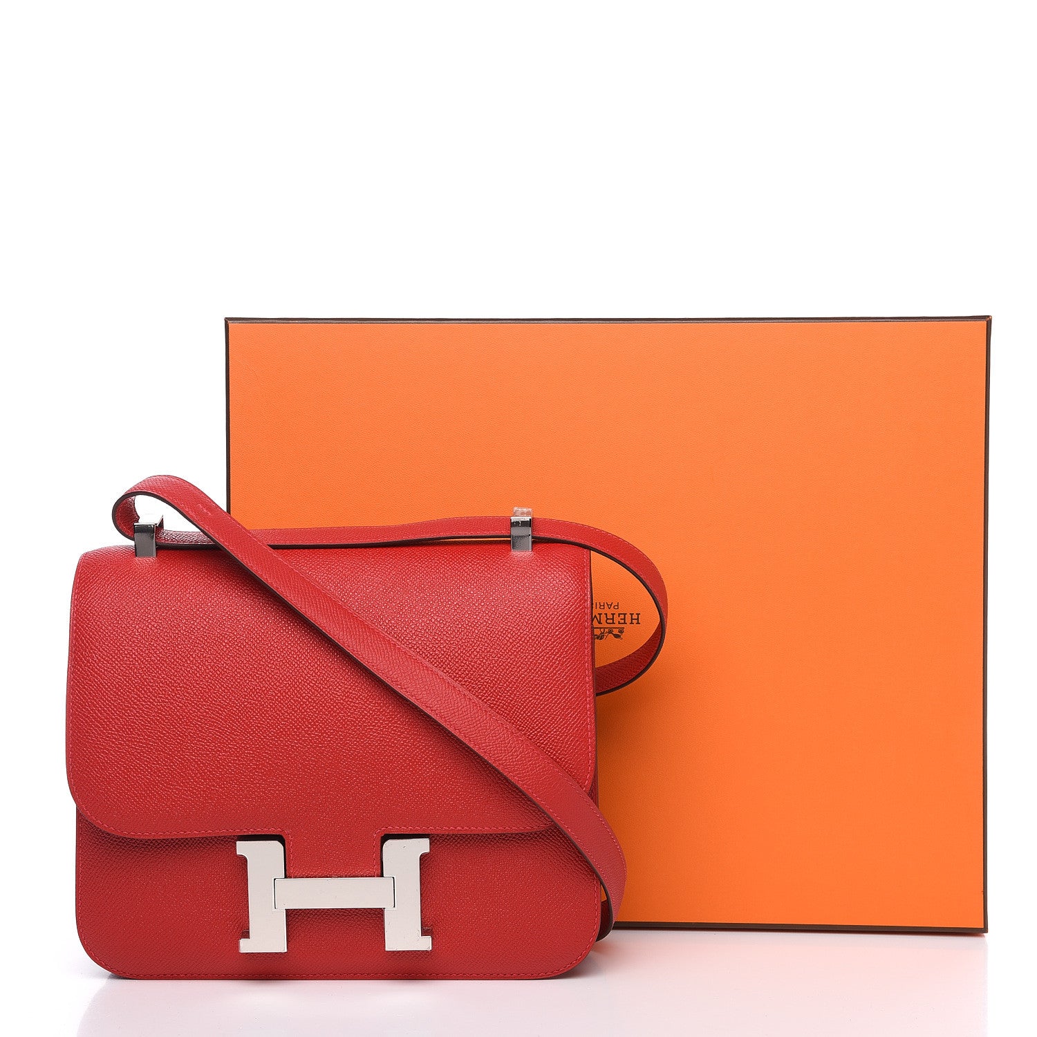 Hermes Epsom Constance 24 Rouge Casaque 16 of 16