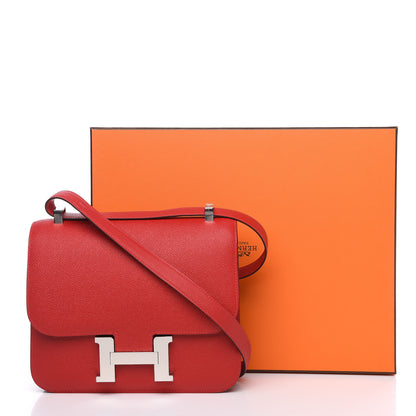 Hermes Epsom Constance 24 Rouge Casaque 16 of 16