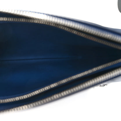 Louis Vuitton Lambskin Embossed Monogram Coussin PM Navy 5 of 10