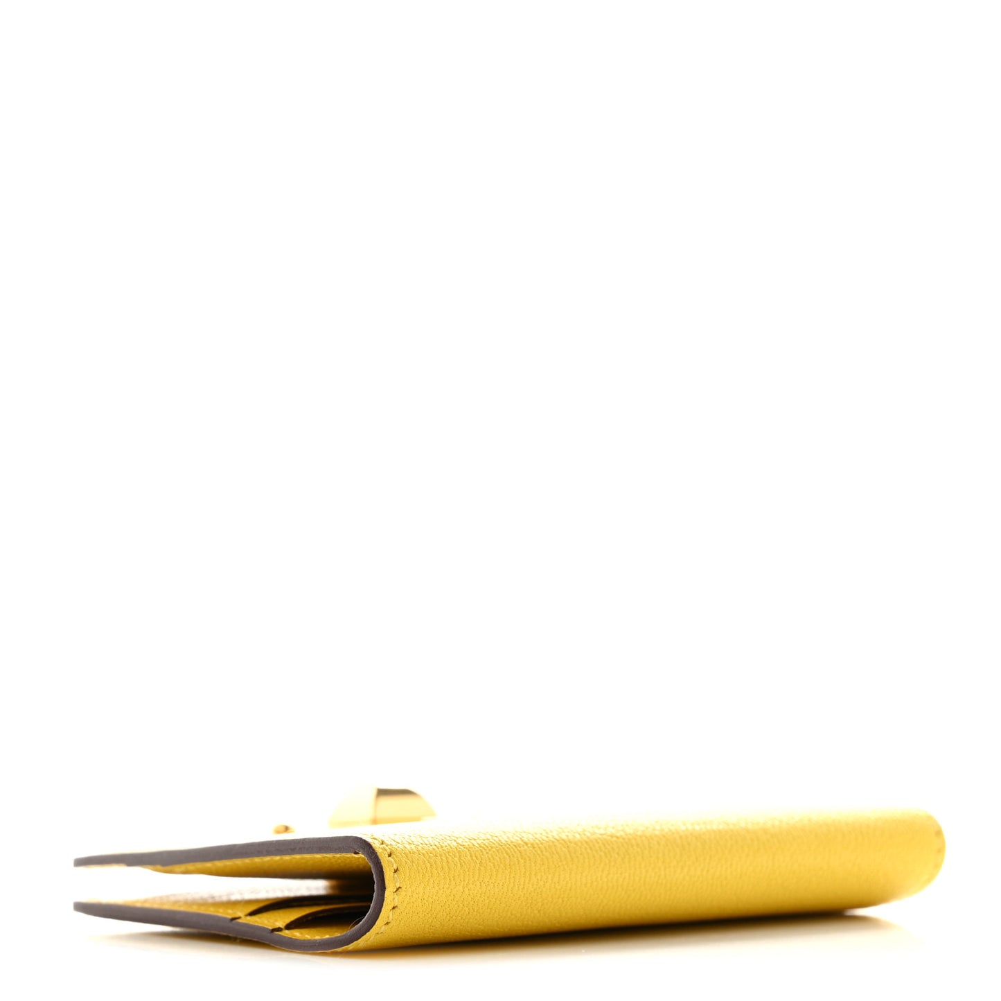 Chevre Chamkila Medor Card Holder Jaune De Naples