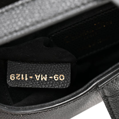 Christian Dior Grained Calfskin Mini Saddle Bag Black 7 of 12