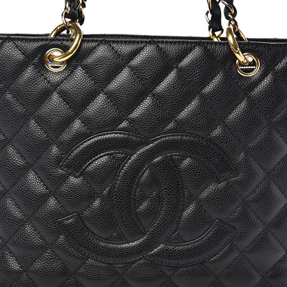 Chanel Caviar Quilted Grand Shopping Tote GST Black 9 of 9