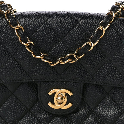 Chanel Caviar Quilted Mini Square Flap Black 7 of 14
