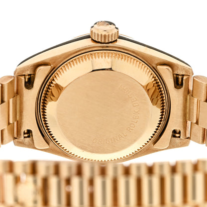 Rolex 18K Yellow Gold Diamond 26mm Datejust President Watch Champagne 69178 4 of 4