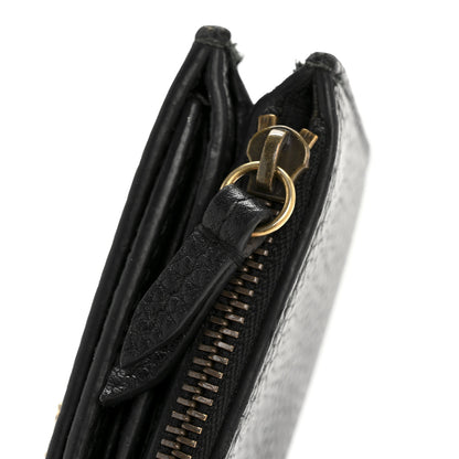 Gucci Pebbled Calfskin Animalier Card Case Wallet Black 10 of 11