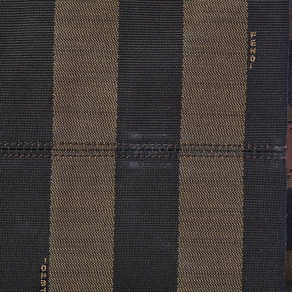 Fendi Pequin Cuoio Vegetale Large Hobo Tobacco Black Cuoio 12 of 18