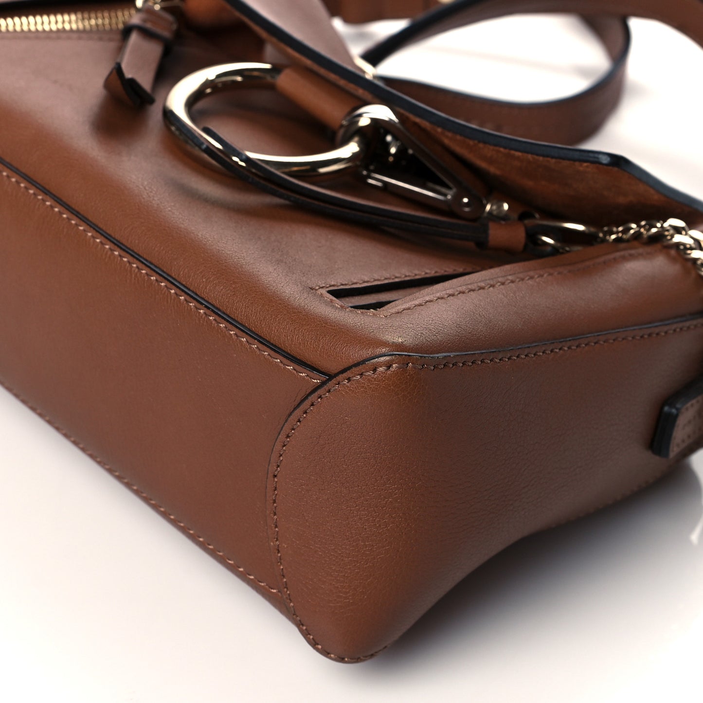 Calfskin Mini Faye Day Shoulder Bag Tan