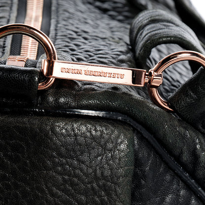 Alexander Wang Pebbled Lambskin Rocco Black w Rose Gold Hardware 8 of 10