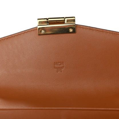 MCM Visetos Patricia Flap Wallet Cognac 6 of 8