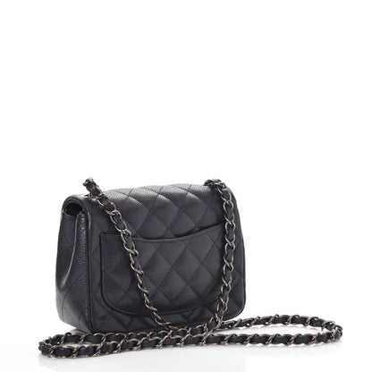 Chanel Caviar Quilted Mini Square Flap Navy 3 of 8