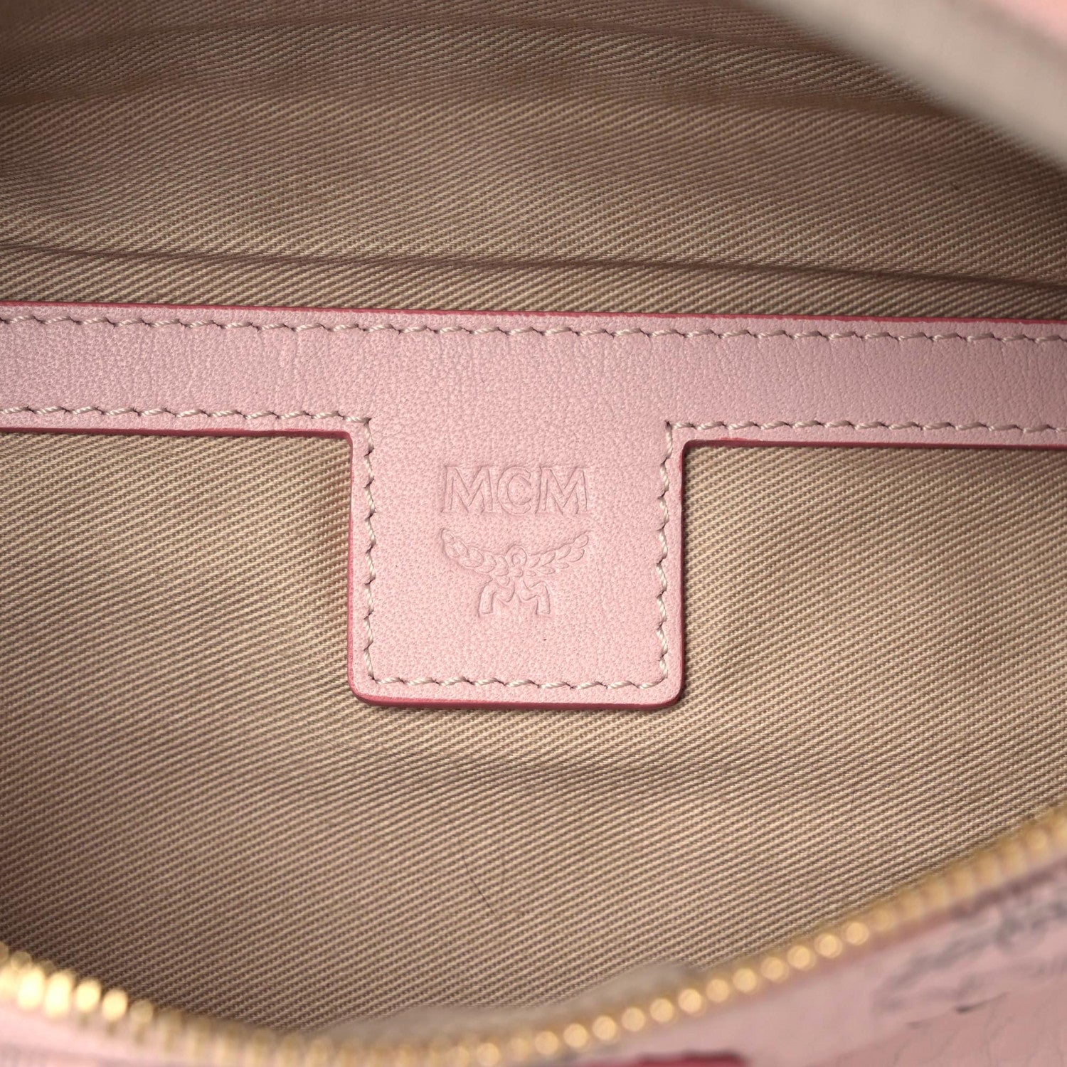 MCM Visetos Medium Fursten Belt Bag Pink 6 of 9