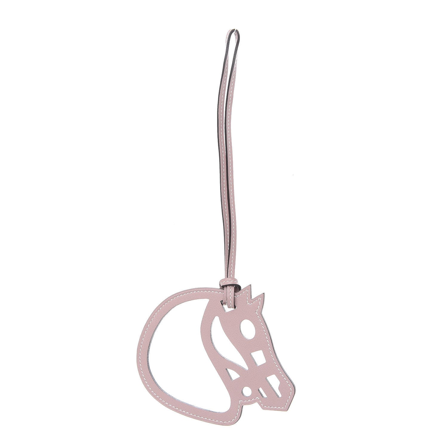 Hermes Swift Paddock Cheval Horse Bag Charm Glycine 1 of 4