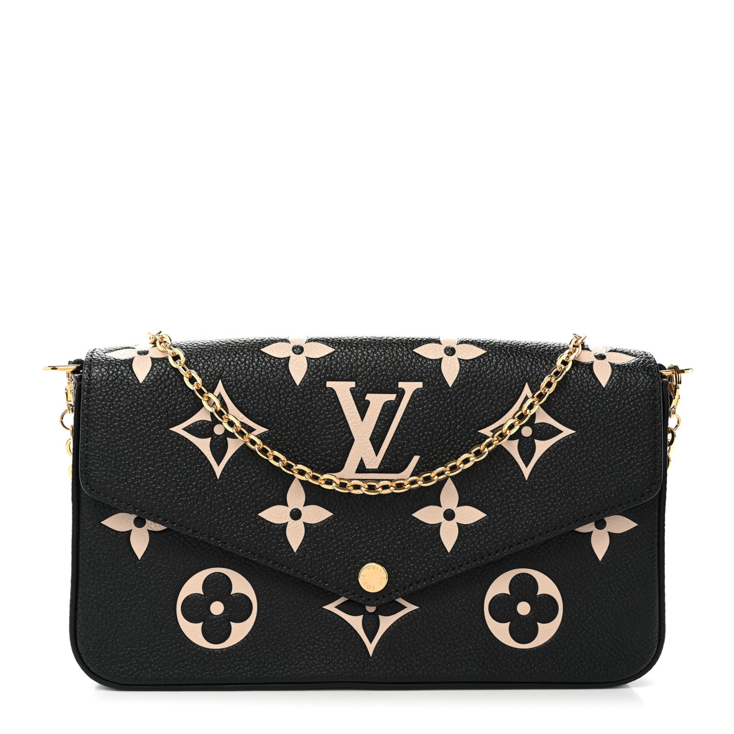 Empreinte Monogram Giant Felicie Pochette Black Beige