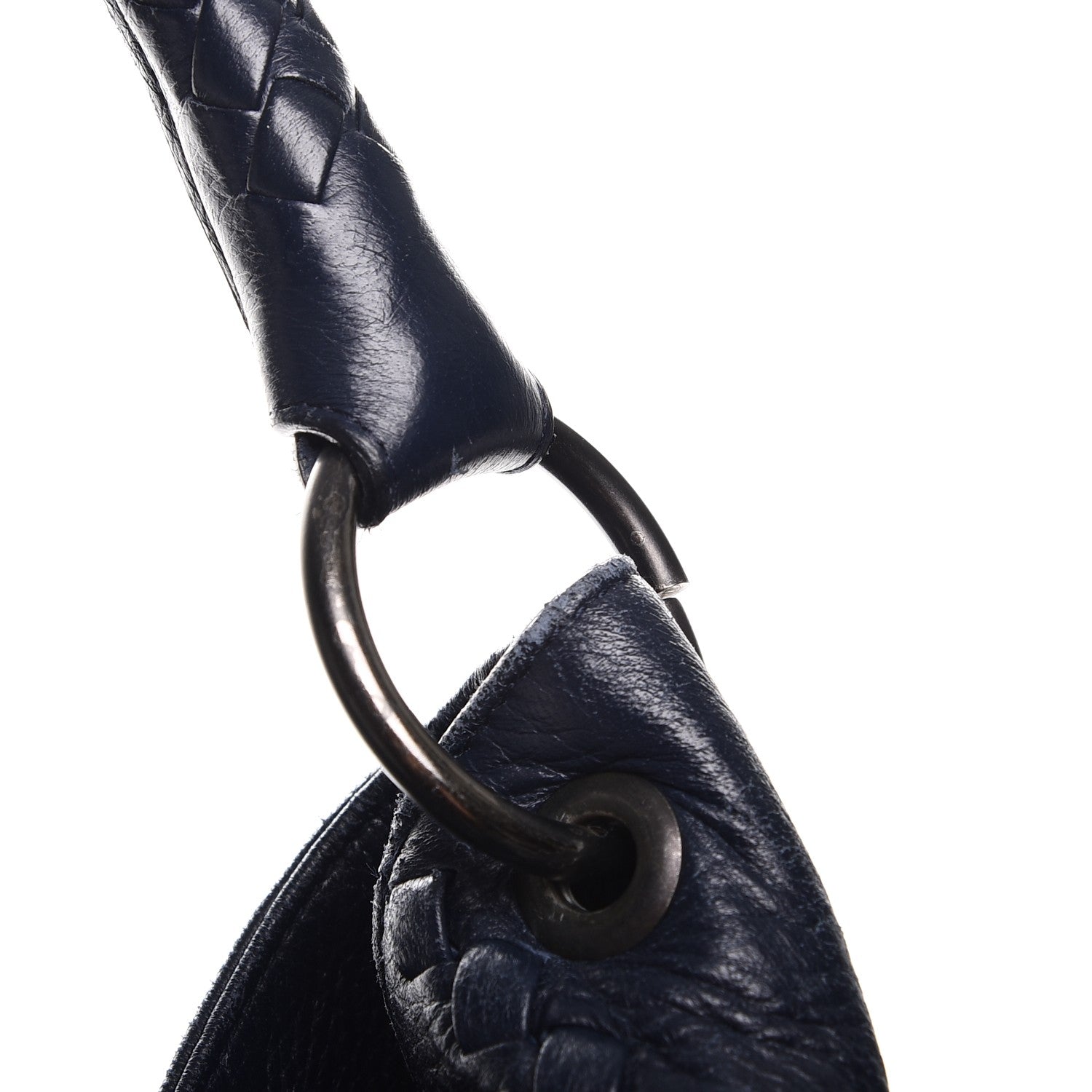 Bottega Veneta Washed Cervo Deerskin Large Hobo China Blue 10 of 16
