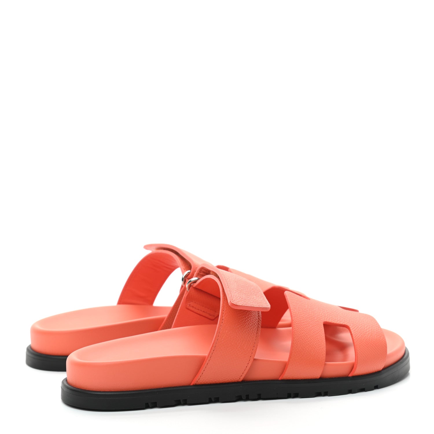 Hermes Epsom Womens Chypre Sandals 38 Rose Sorbet 4 of 7