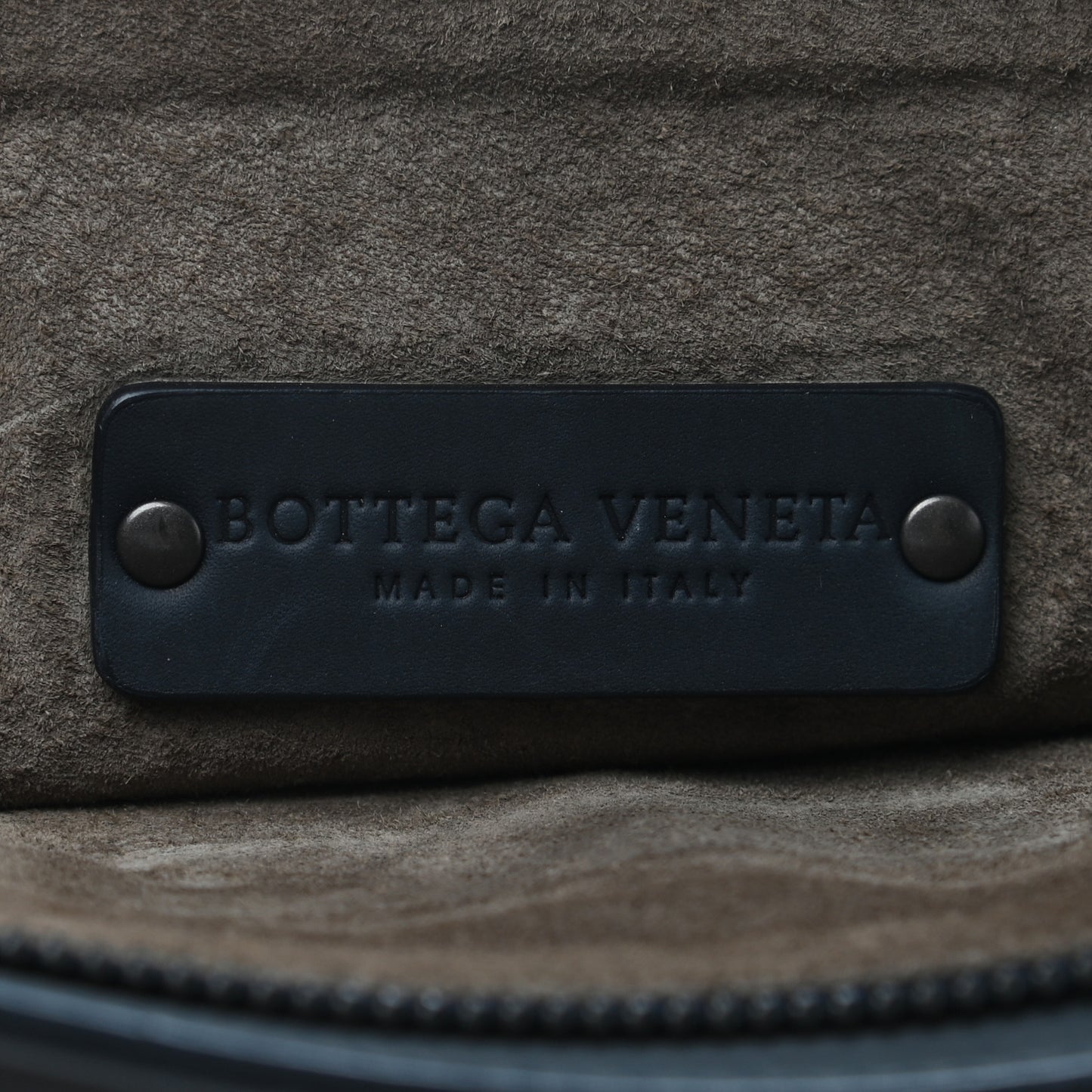 Gilded Waxed Leather Large Pouch Gold Black