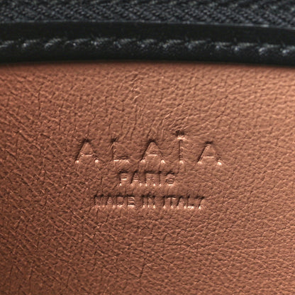 Alaia Calfskin Laser Cut Logo Pouch Black 6 of 6