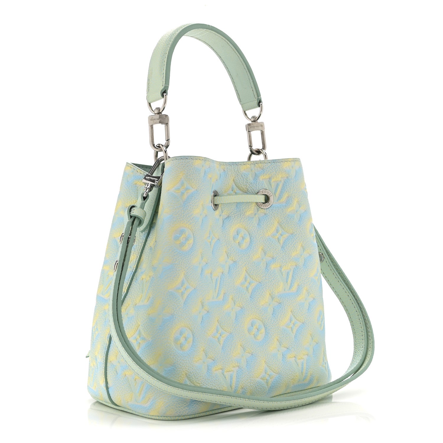 Louis Vuitton Empreinte Monogram Summer Stardust Neonoe BB Water Green 3 of 9