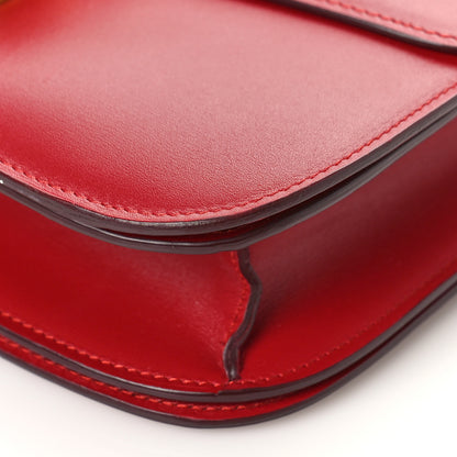 Celine Box Calfskin Medium Classic Box Flap Bag Red 8 of 8