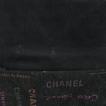 Chanel Denim Quilted Denim Mood Large Flap Black Multicolor 11 of 12