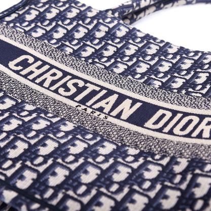Christian Dior Oblique Medium Book Tote Blue Multicolor 9 of 9