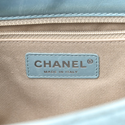 Chanel Glazed Calfskin Quilted Large Coco Soft Flap Light Blue 9 of 36
