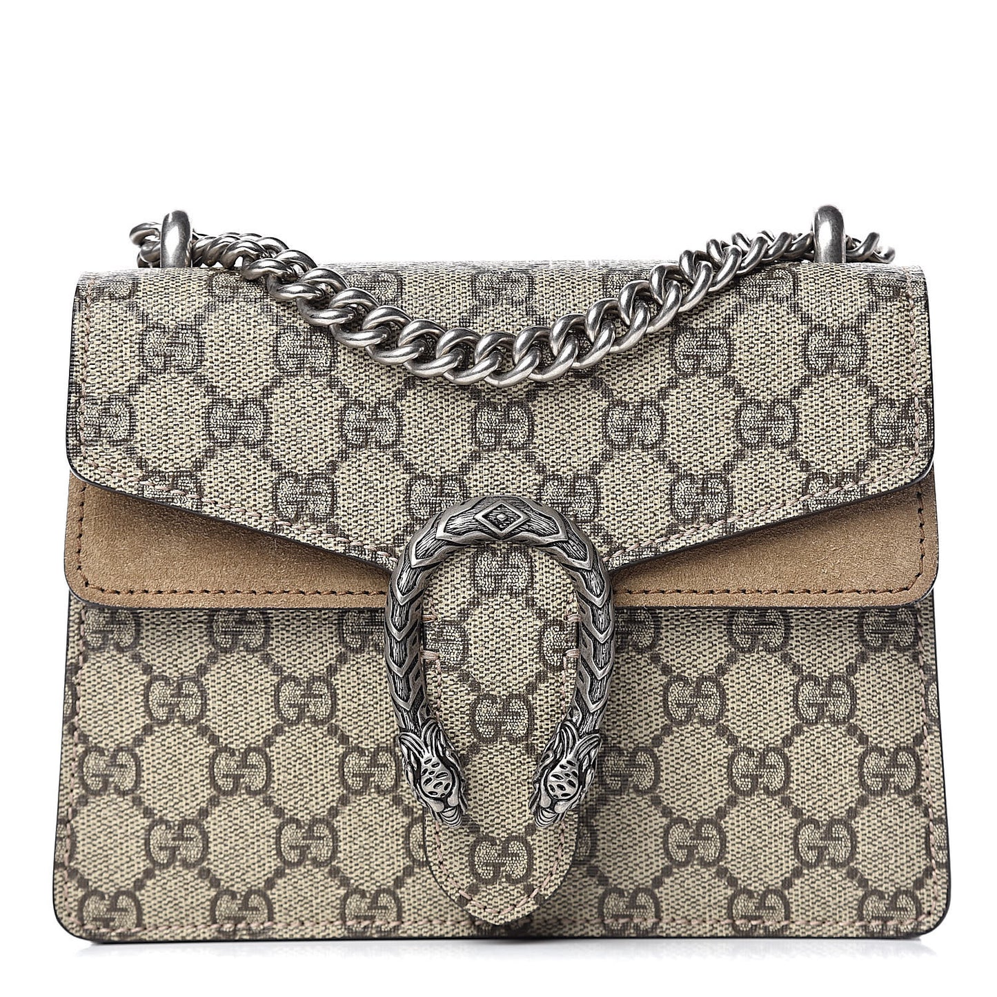 GG Supreme Monogram Mini Dionysus Shoulder Bag Taupe