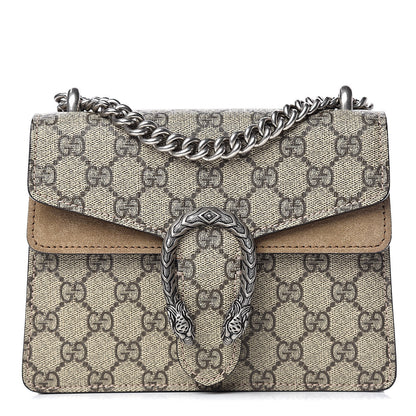 Gucci GG Supreme Monogram Mini Dionysus Shoulder Bag Taupe 1 of 10