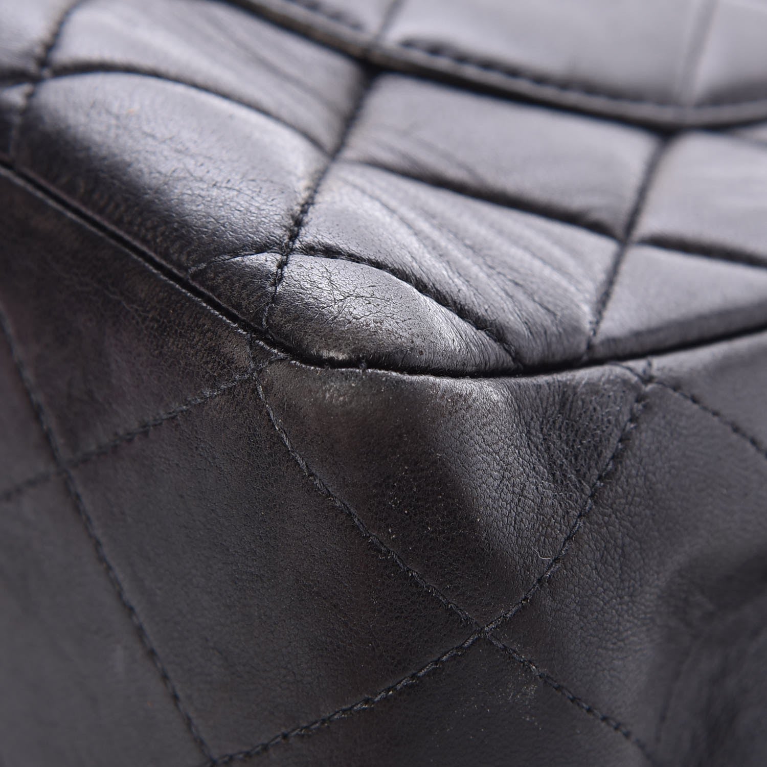 Chanel Lambskin Quilted Jumbo Single Flap Black 15 of 15