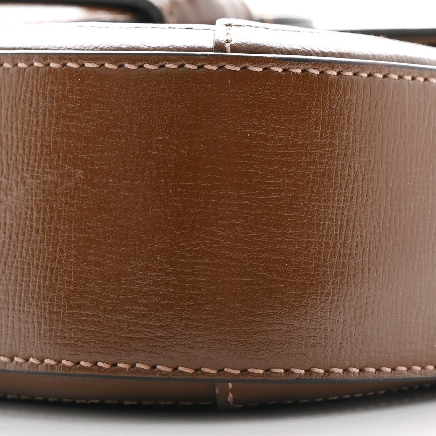 GG Supreme Monogram Azalea Calfskin Web Mini Horsebit 1955 Shoulder Bag Beige Ebony Brown Sugar