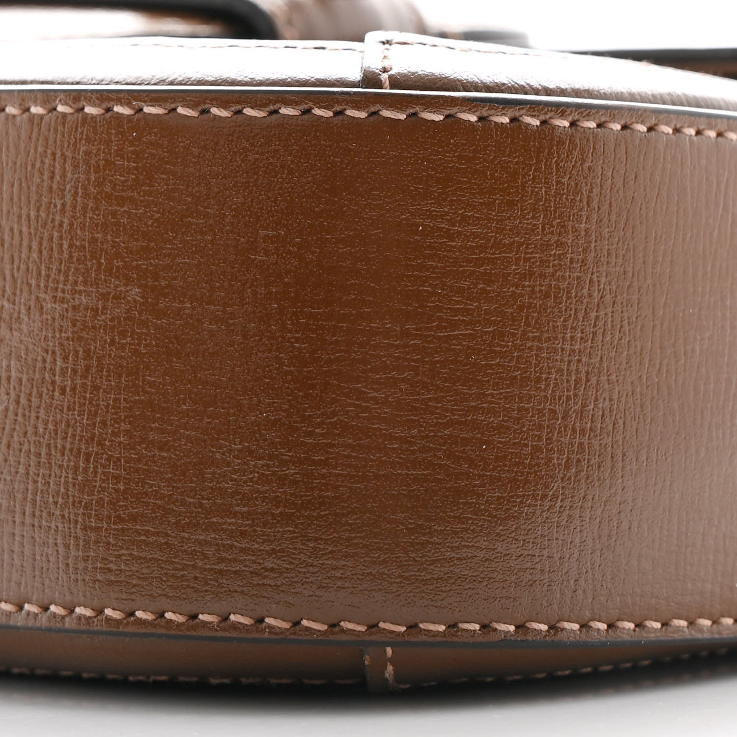 Gucci GG Supreme Monogram Azalea Calfskin Web Mini Horsebit 1955 Shoulder Bag Beige Ebony Brown Sugar 10 of 10