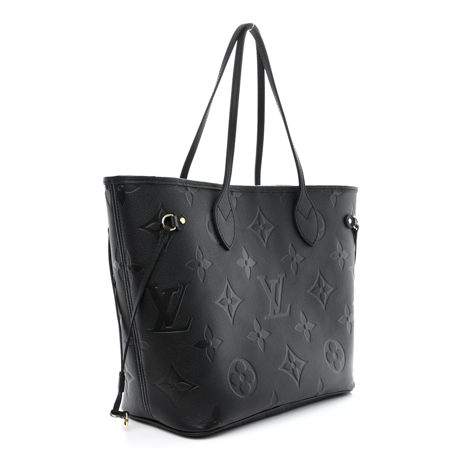 Louis Vuitton Empreinte Monogram Giant Neverfull MM Black 4 of 11