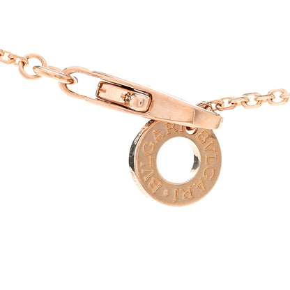 Bulgari 18K Rose Gold Diamond Mother of Pearl Small Divas' Dream Pendant Necklace 4 of 5