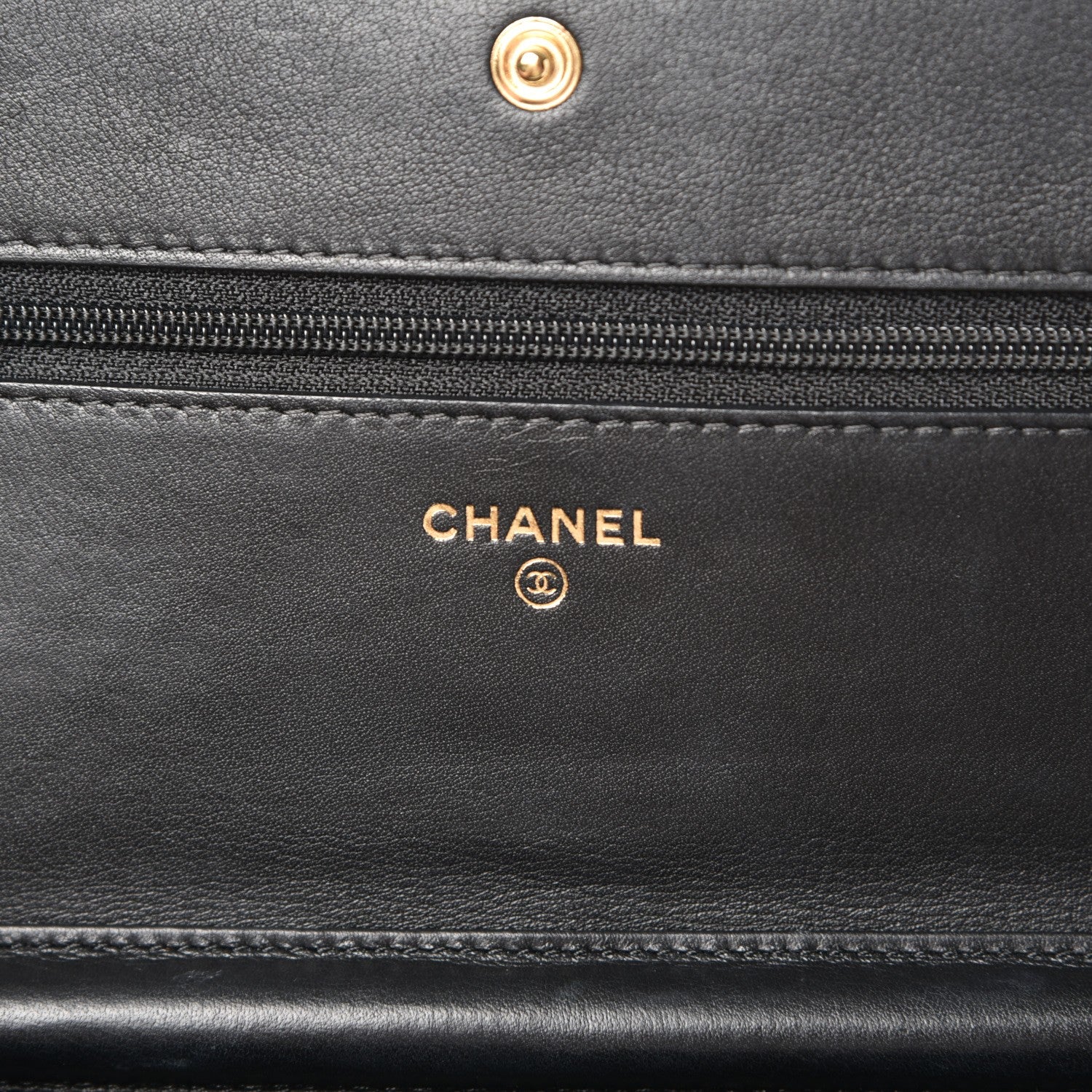 Chanel Calfskin Quilted Boy Wallet On Chain WOC Black 6 of 10