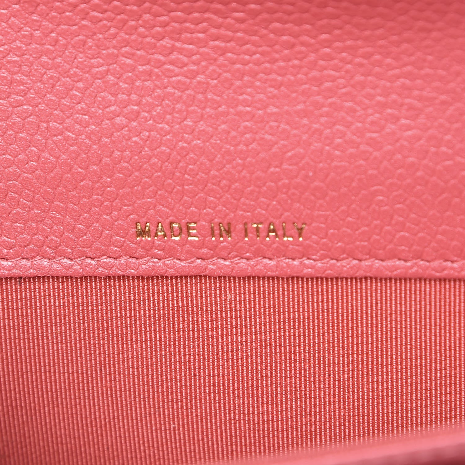 Chanel Metallic Caviar Quilted Flap Card Holder Pink 7 of 9