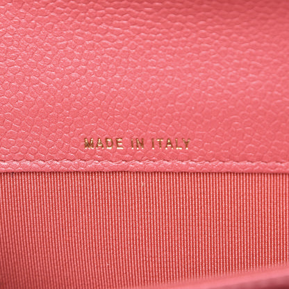 Chanel Metallic Caviar Quilted Flap Card Holder Pink 7 of 9