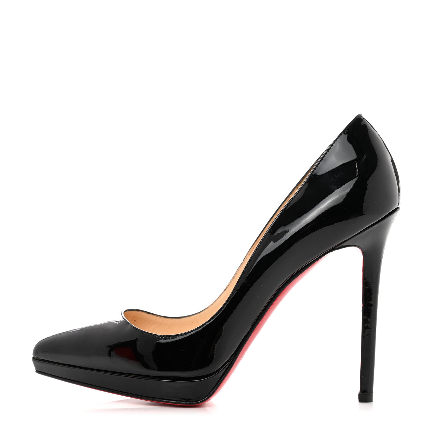 Christian Louboutin Patent Pigalle Plato 120 Pumps 37.5 Black 1 of 8