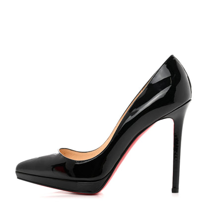 Christian Louboutin Patent Pigalle Plato 120 Pumps 37.5 Black 1 of 8