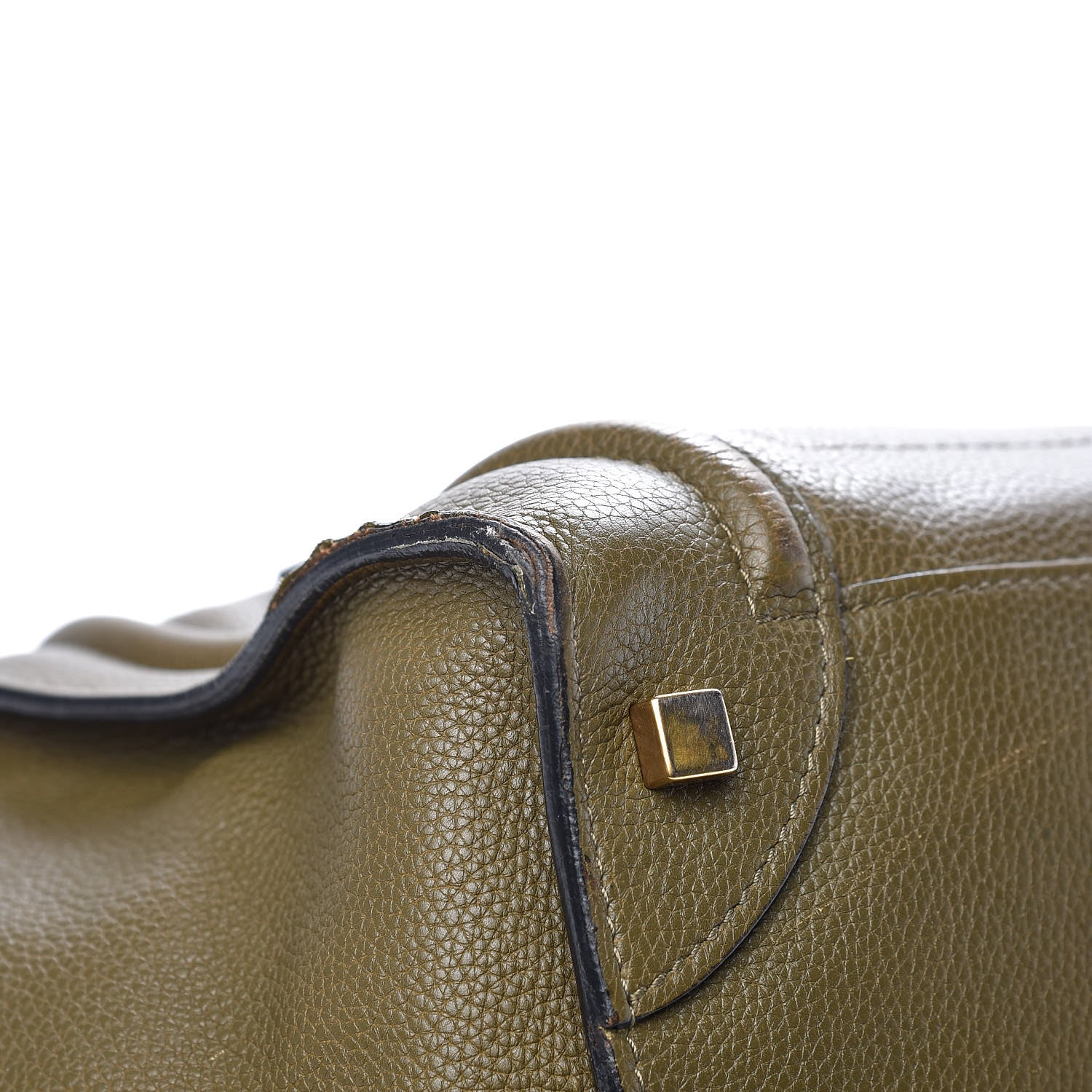 Celine Drummed Calfskin Mini Luggage Jungle 11 of 19