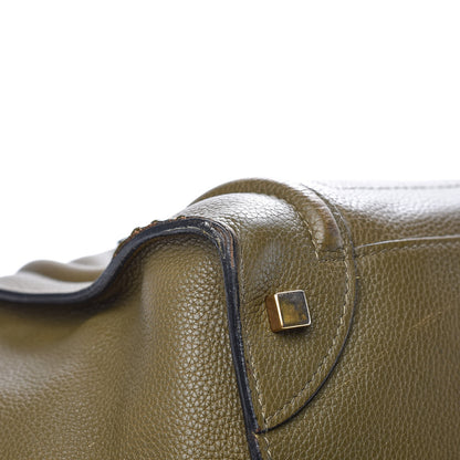 Celine Drummed Calfskin Mini Luggage Jungle 11 of 19