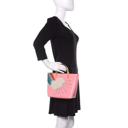 Gucci Calfskin Childrens Rainbow Tote Lotus Pink Crop Multicolor 2 of 10