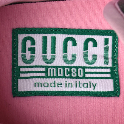 Gucci Dali Soft Calfskin Womens Mac80 Sneakers 38.5 Off White Grey Sky Light Rose 7 of 8