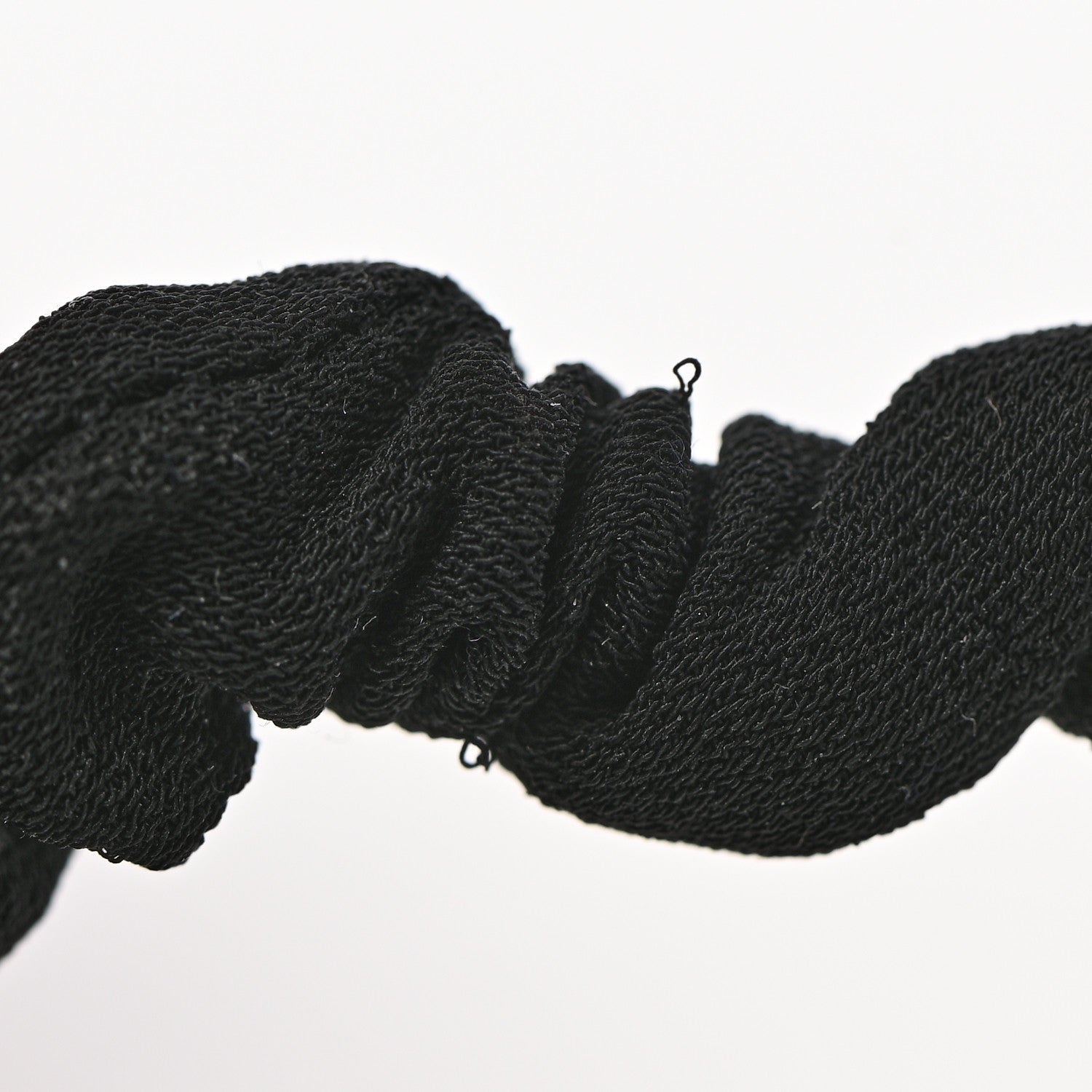 Chanel Pearl CC Hair Tie Black Gold Pearly White 5 of 5