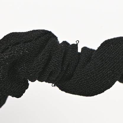 Chanel Pearl CC Hair Tie Black Gold Pearly White 5 of 5